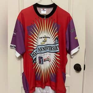 Champion Red and Purple Men's Anniversary Jersey
